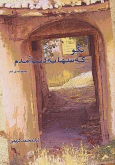 تصویر  بگو که تنها به دنیا آمدم (مجموعه ی شعر)